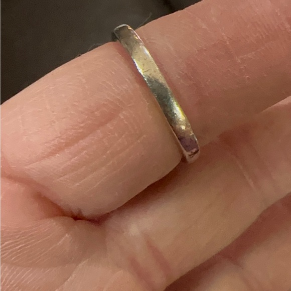 Onyx and diamond sterling silver ring. Size 7.5 - Picture 2 of 12